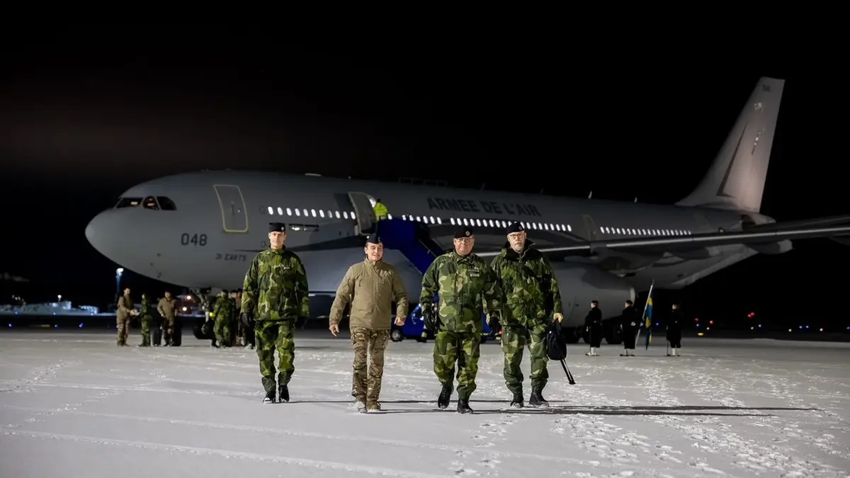 Sverige och Frankrike fördjupar försvarssamarbete efter besök i Norrbotten
