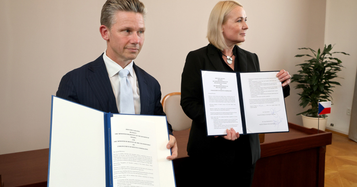 Sverige og Tjekkiet styrker forsvarssamarbejdet